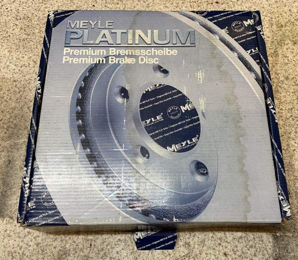 Bremsscheibe HA Meyle PLATINIUM f. BMW E36, E46 -- 1 Satz (2 Bremsscheiben)